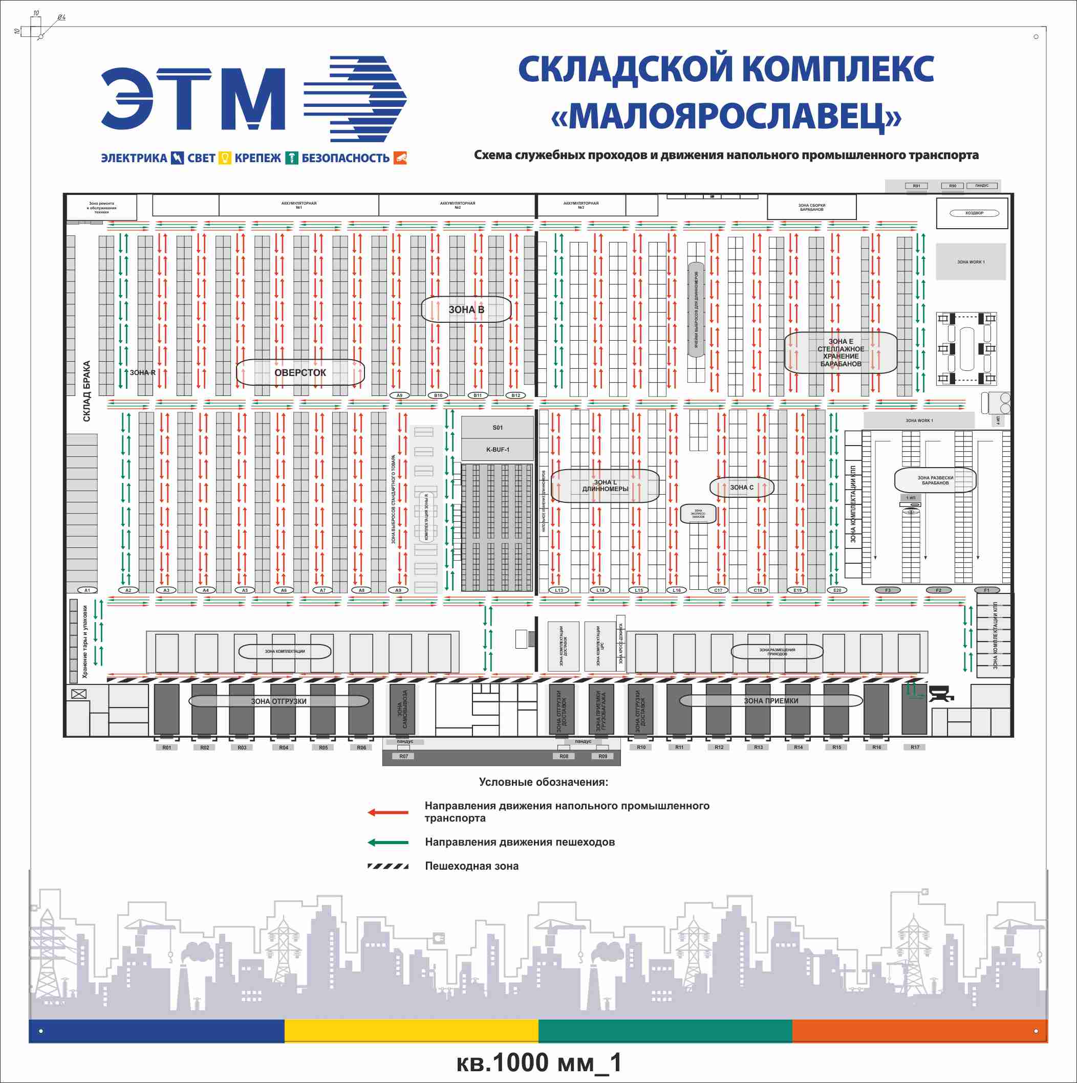 Схема складского комплекса